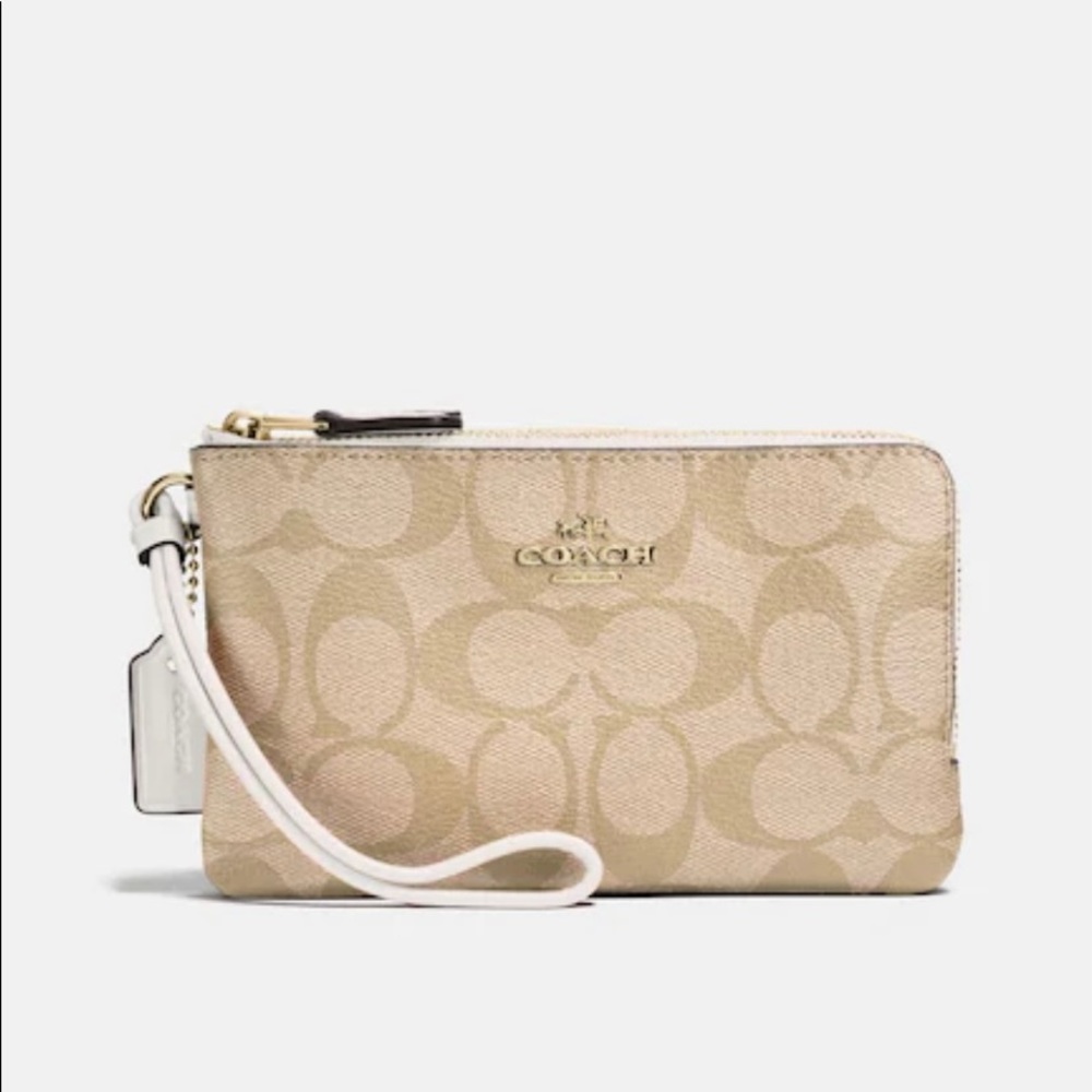 NEW Coach Double-Zip Wristlet